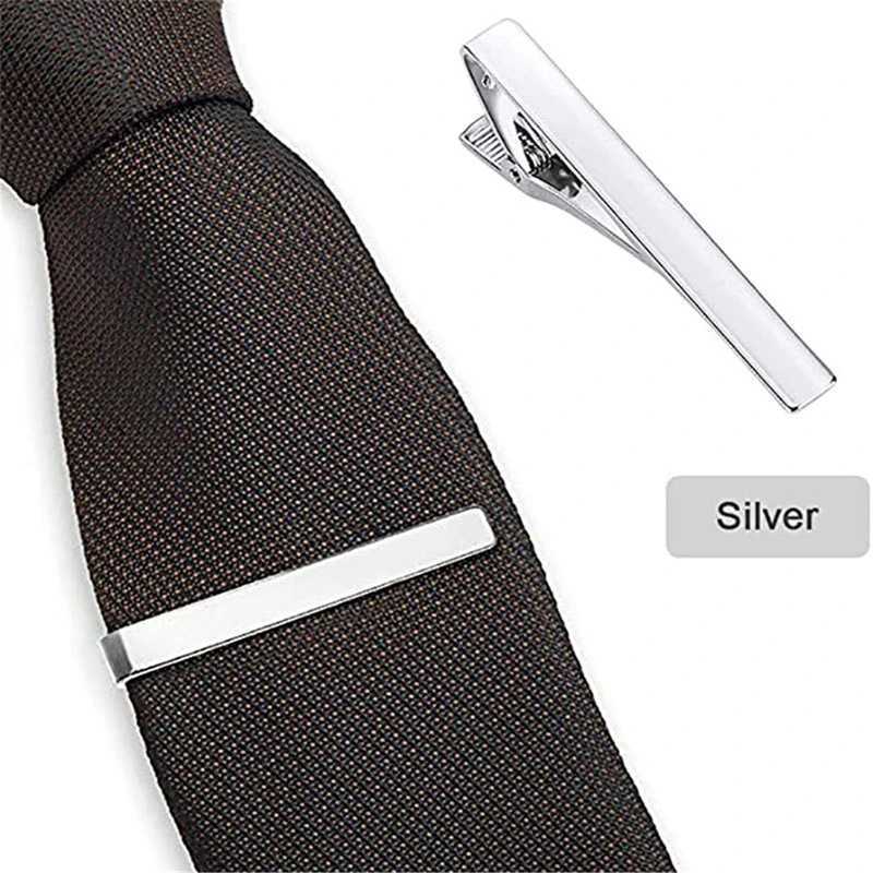 Fashion Men Metal Tie Clip Simple Tie Bar Buckle Practical Flat Pin Wedding Formal Party Tie Clip JewelleryX240914