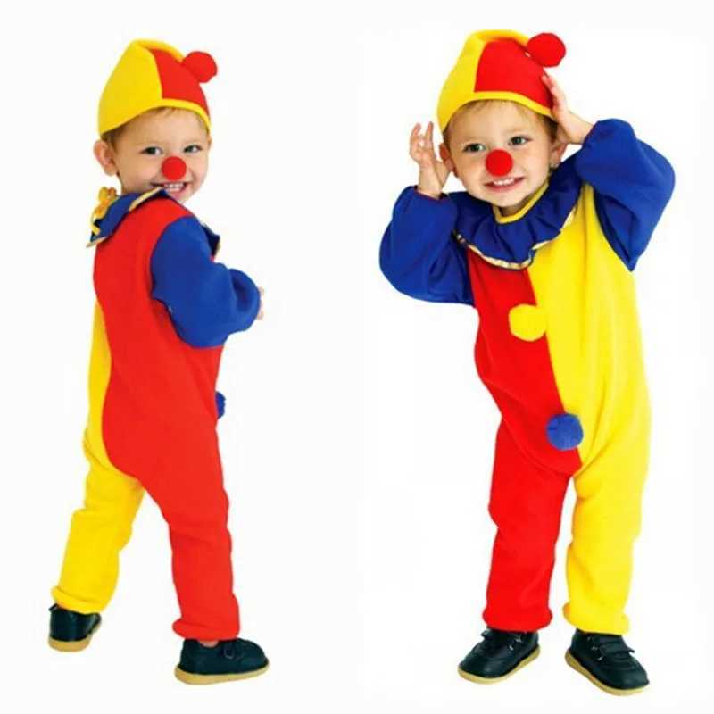Bazzery Carnival Clown Circus Role Playing Costumes Halloween Childrens Boys and Girls Baby Birthday Party Costumes W240914