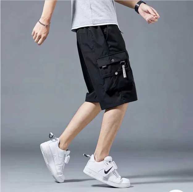 Cargo Shorts Mens fashion summer ins casual pants students trend port wind pants Y240914