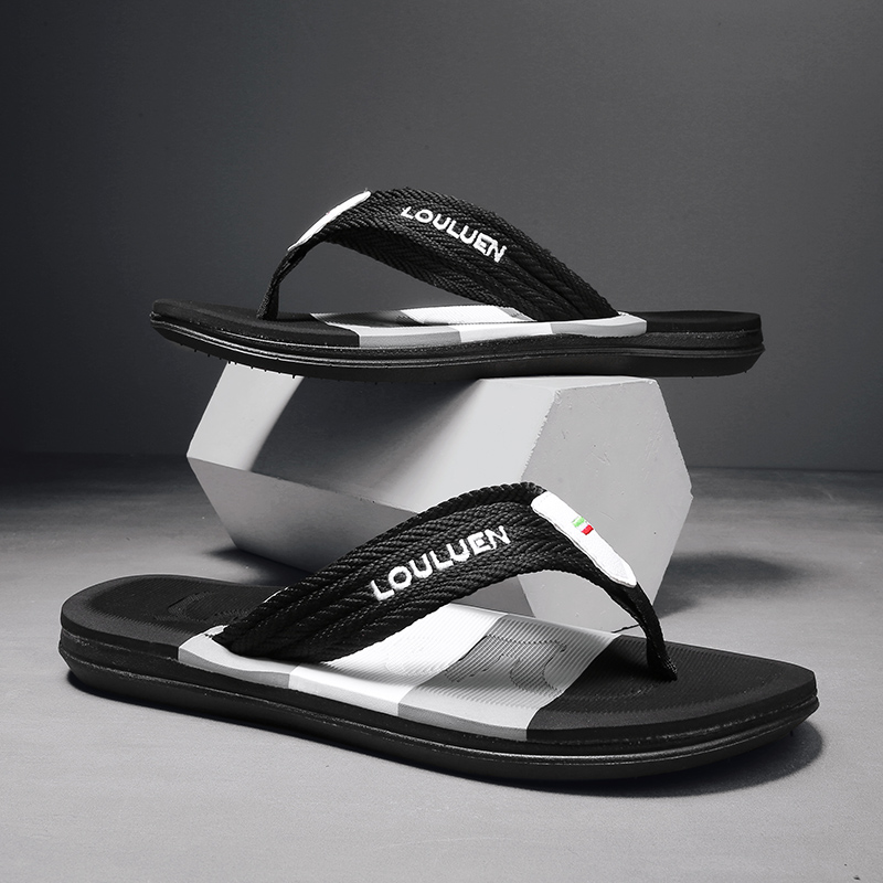 Flip Flops Rubber Men Outdoor Beach Slippers Designer Brand Men Fashion Home Slides Indoor Summer Men Casual Beach Slippers