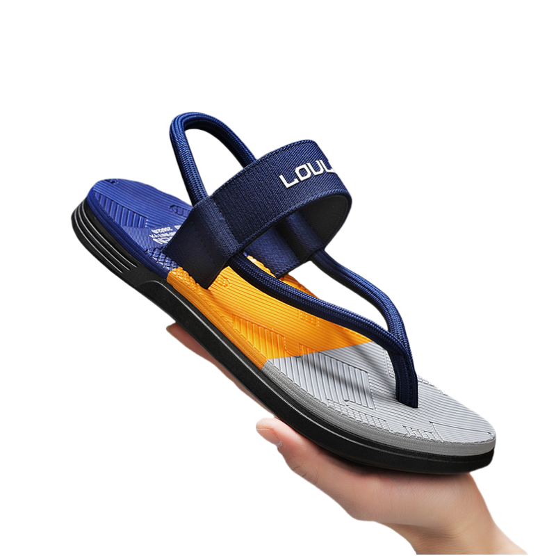 Men's Slippers Outdoor Sandals Beach Ankle Wrap Shoes New Design Men Comfortable Flip Flops Slides Casual Shoes Men Slippers