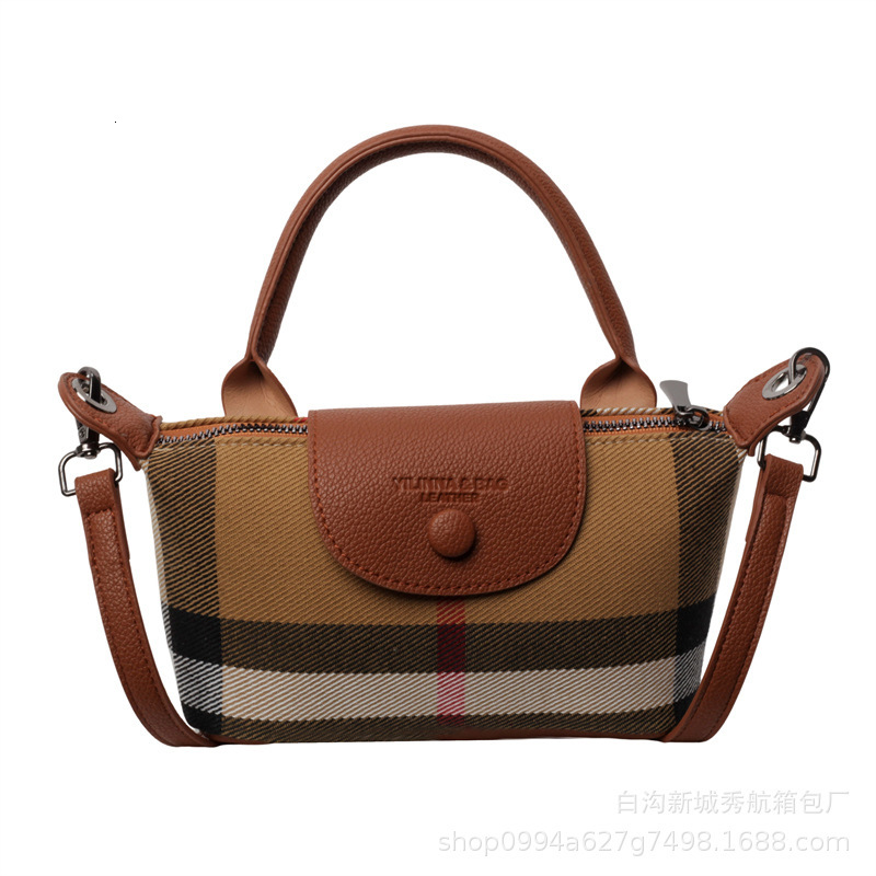 Mini Satchel Crossbody Bag: Chic Checkered Small Square Shoulder Bag - Lightweight For Daily Use New Free Delivery Designer Bag