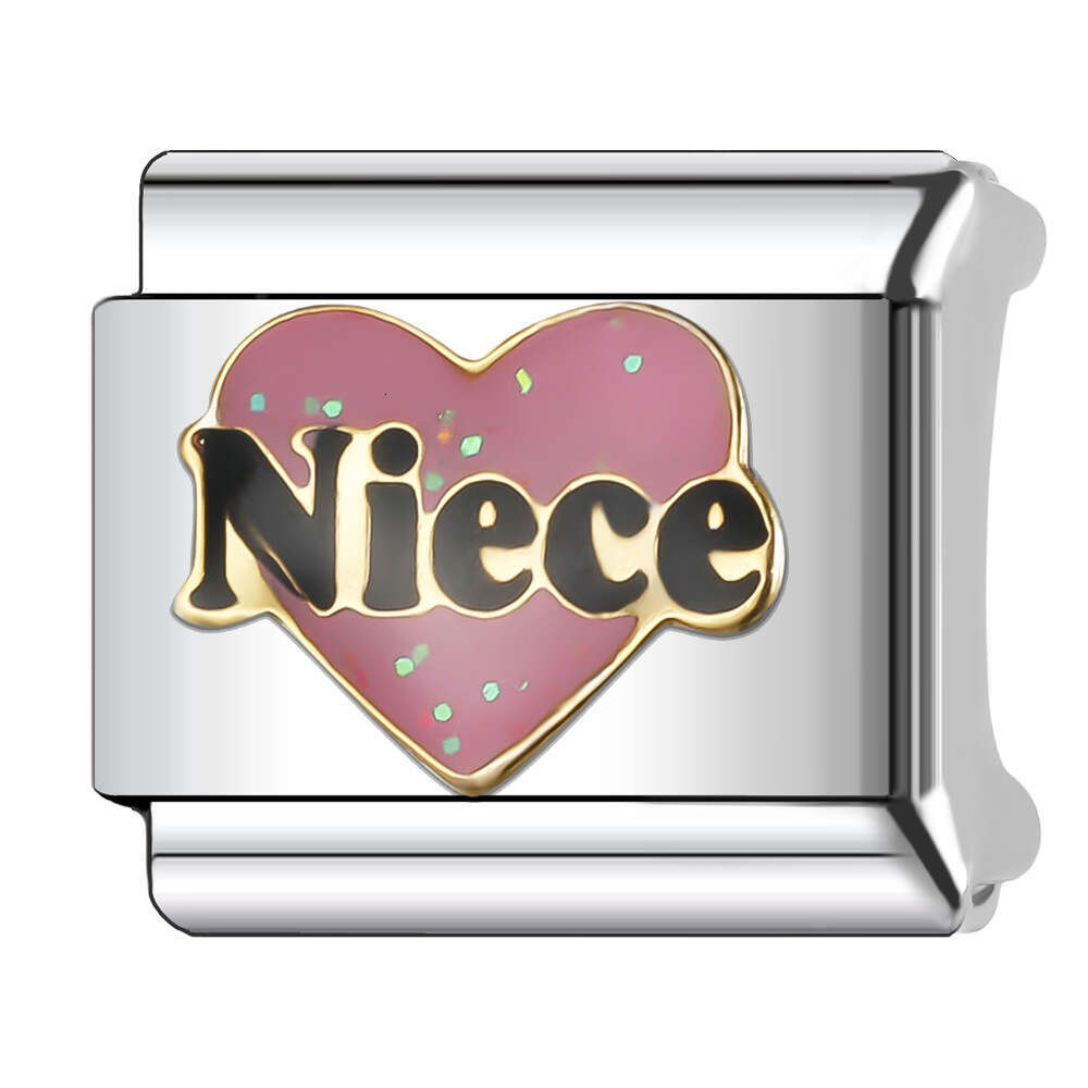 New Women's Gift butterfly flower Bead Italian Charms Links Bangle Beads Fit 9mm Stainless Steel Bracelet Making DIY For Women Fashion Jewelry