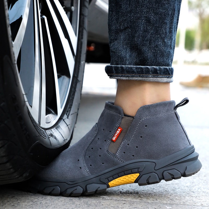 Welder Indestructible Steel Toe Safety Shoes Men Puncture-Proof Sneakers Anti-Slip Work Boots e61f
