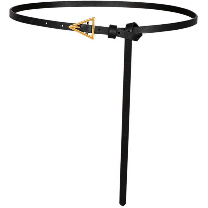 Genuine leather waist belt for womens decoration suit with dress waist cinching 2024 new versatile small beltX240914