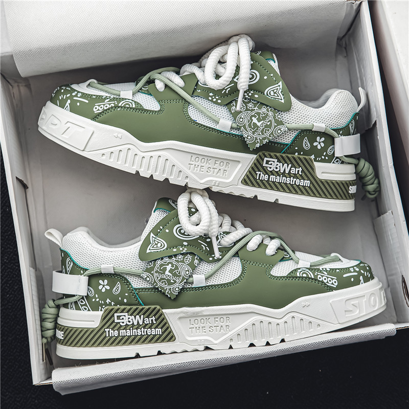 Mens INS Running Breathable Skateboard Shoes Chunky Comfortable Casual Sneakers Men Tenis Mascuo Footwear Male 3d64