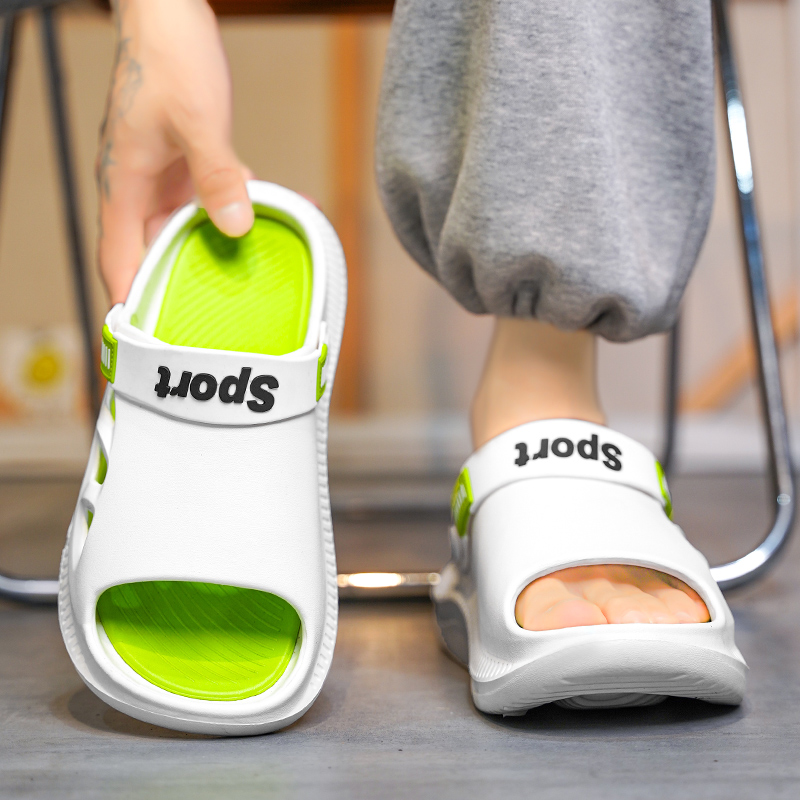 Men's Outdoor Sandals Slippers Beach Comfortable Soft Slides Beach Clogs Men Casual Shoes Garden Shoes Men Outdoor Sandals 45 46