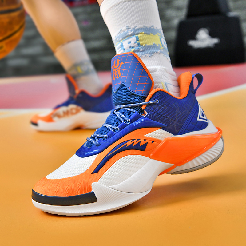 High-quality Men's Basketball Shoes Women Reflective Basketball Sneakers Men Outdoor Rubber Anti Slip Sports Training Shoes Male