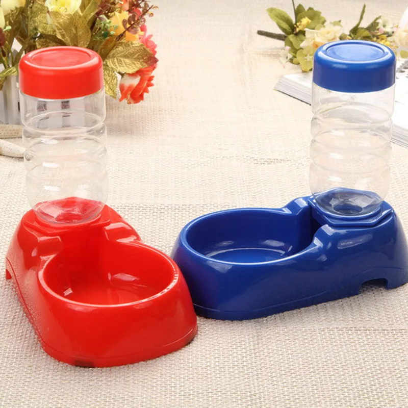 free shipping Automatic Dispenser In Stock Small Breed Teddy Corgi For Cats Dogs Plastic Material Pet Feeder Water Bottle