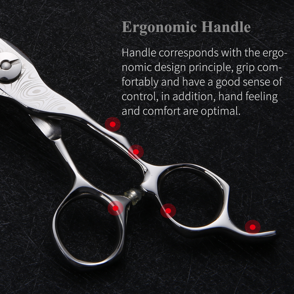 Fenice professional 7.5 Inch Damascus Pet Dog Cat Grooming Cutting Scissors Straight Shears Tesoura Tijeras
