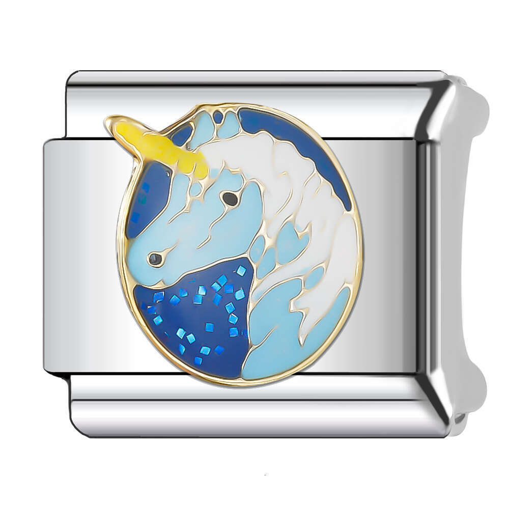 New Women's Gift butterfly Bead Italian Charms Links Bangle Beads Fit 9mm Stainless Steel Bracelet Making DIY For Women accessories Fashion Jewel