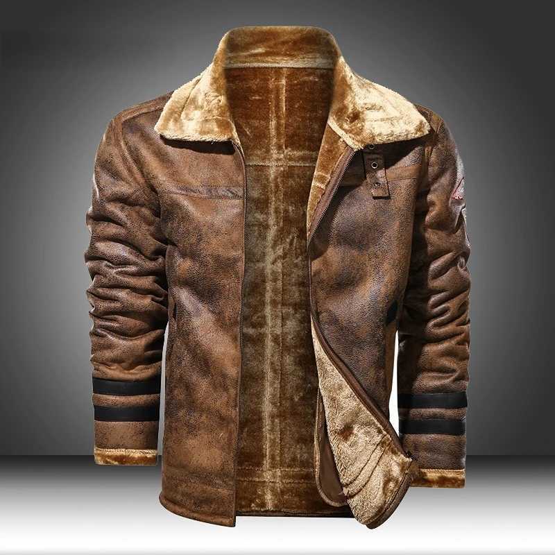 High quality leather jacket business 2024 ultra-thin leather bomber jacket mens leather flight jacket black pilot jacket W240914
