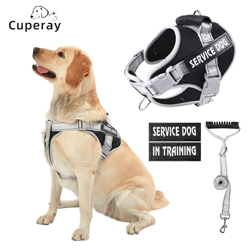 Dog Harness No Pull,Dog Vest Harness with Handle & Molle, Easy Control Dog Harness for Large Dogs Training,Adjustable Reflective