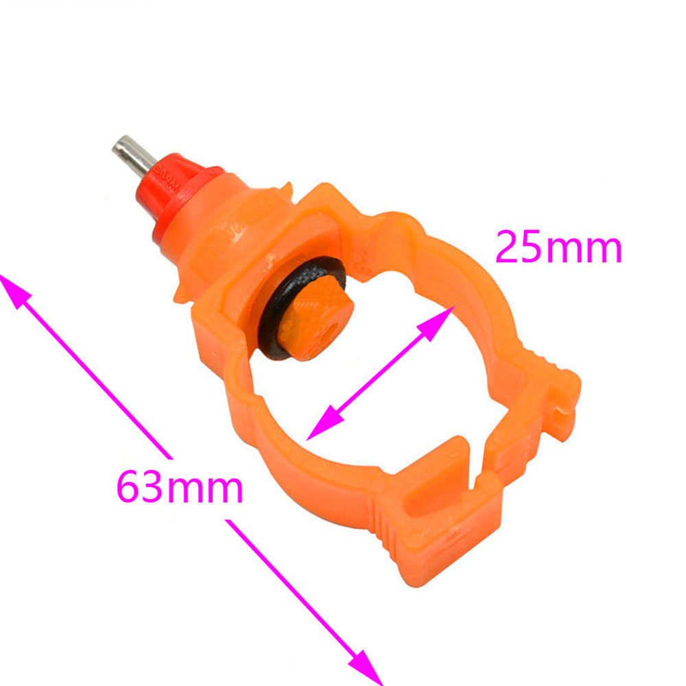 10Pcs 20MM 25MM Chicken Nipple Drinking Feeder Automatic Poultry Spring Water Nipples for Chicken Duck Hen Drinker Water Feeder