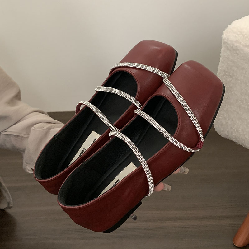 Fashion Soft Shallow Ladies Mary Janes Casual Female Rhies Footwear Designer Bg Women Flat With Shoes 75ec