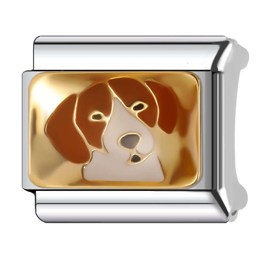 New Women's Gift beautiful butterfly dog elephant Bead Italian Charms Links Bangle Beads Fit 9mm Stainless Steel Bracelet Making DIY For Women Fa