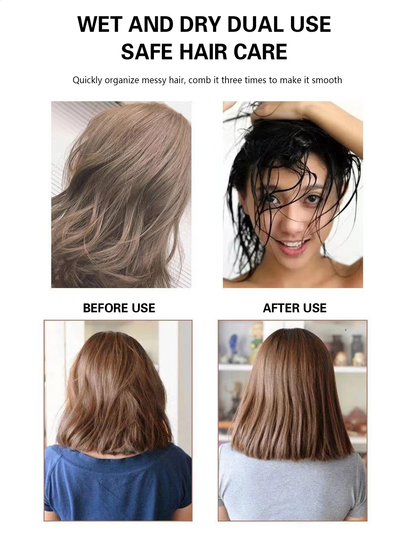 Air Cushion Comb Tangled Hair Brush Massage Antistatic Hollow Out Wet Curly Brushes Barber Styling Tool 240911
