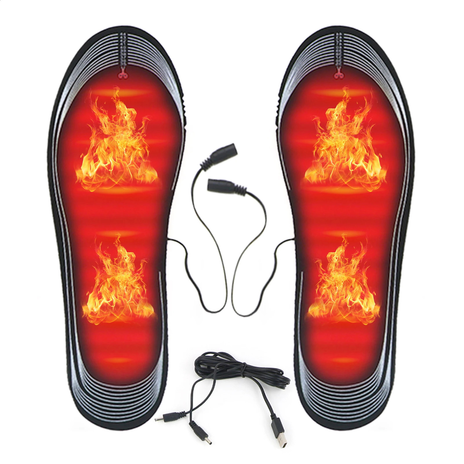 Heated Insole for Men Women Cuttable USB Powered Electric Heating Shoe Inserts Foot Warmers for Winter Camping Skiing Cycling 240914