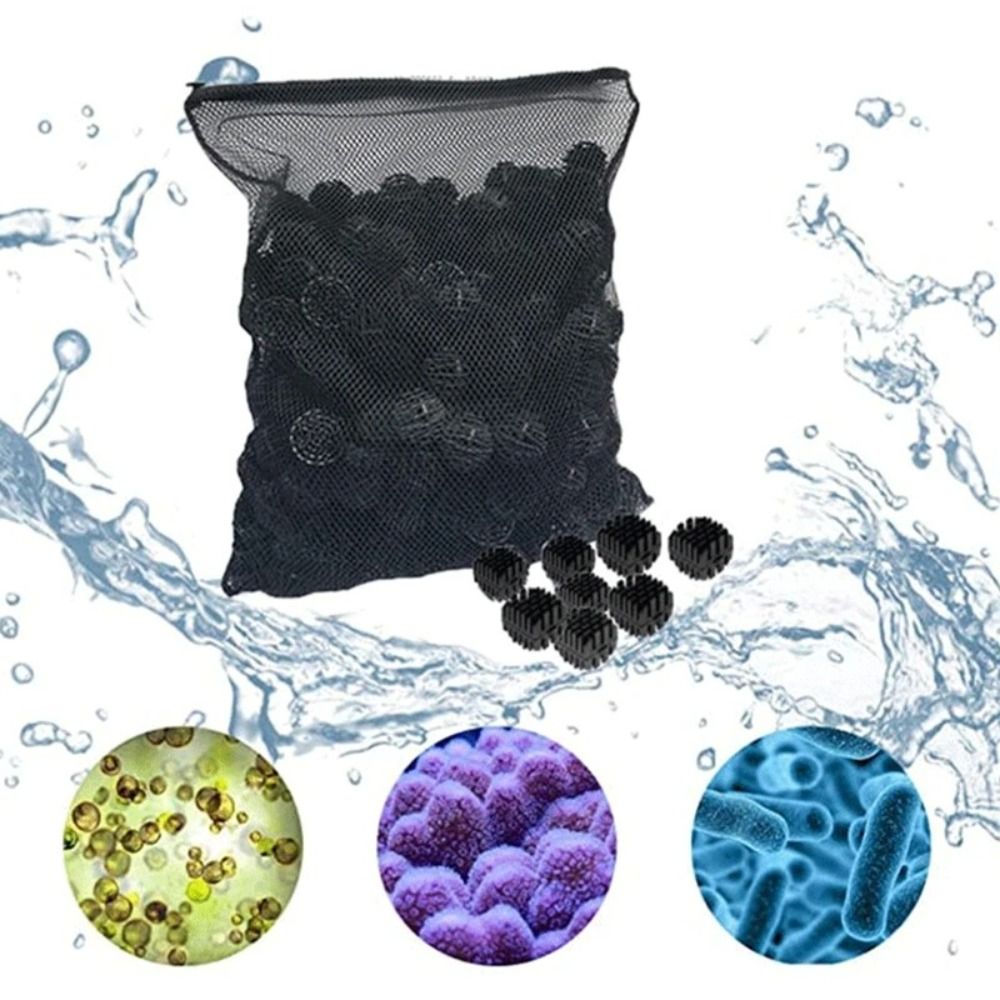 Filter Supplies Isolation Bag Nylon Filter Bag Pond Media Black Filter Net Bag Reusable for Aquarium Fish Tank Mesh Zip Net Bag