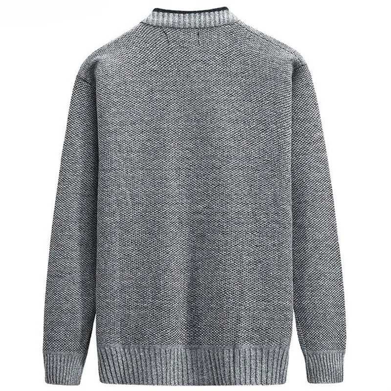 New Cardigan Men Autumn Winter Thick V Neck Knitted Sweater Coats Casual Warm Knitted Cardigan Men Fashion Mens Clothing 2023XJ240907
