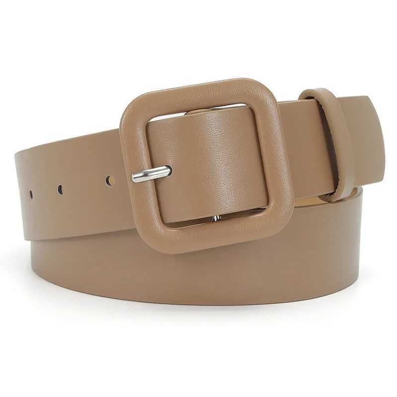11-color new fashion Korean version of the Lady Belt Square Buckle candy chic style simple and versatile jeans dress beltX240914