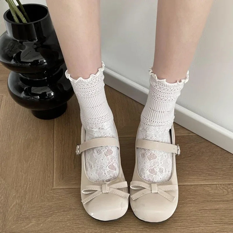 Autumn Women Mary Jane Shoes New Fashion Butterfly-knot Ladies Comfort Round Toe Low Heel Footwear 240904