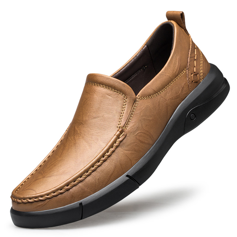 Luxury Genuine Leather Men Shoes Brand 2024 Casual Flats Slip on Formal Loafers Men Moccasins Male Driving Shoes Big Size 38-46