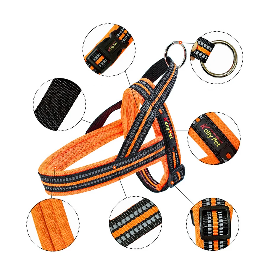 Dog Harness,Reflective Adjustable and Padded,for Easy Walking & Training for Comfortable Pet Harness Small,Medium and Large Dogs