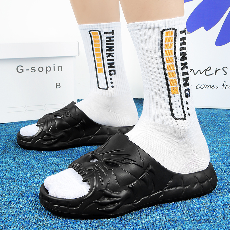 Fashion Men Women Slippers Outdoor Beach Sandals Slides Design Soft Thick Bottom Non-slip Men Leisure Sandals Casual Shoes 36-47