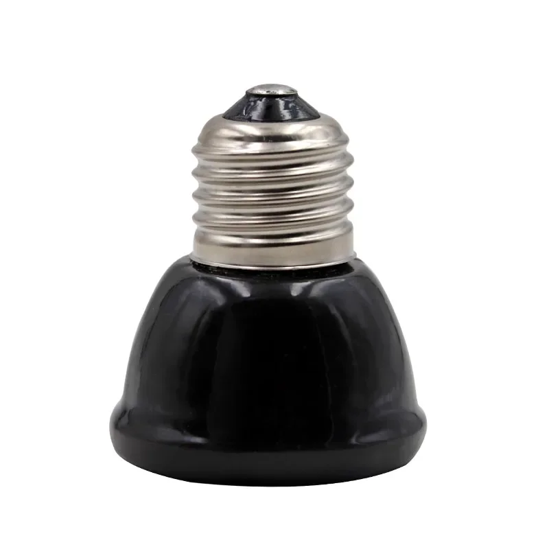 Ceramic Emitter Heat Light Mini Black Pet Heating Lamp Infrared Bulb 25/50/ 75/100W Brooder Chickens Reptile Lamp