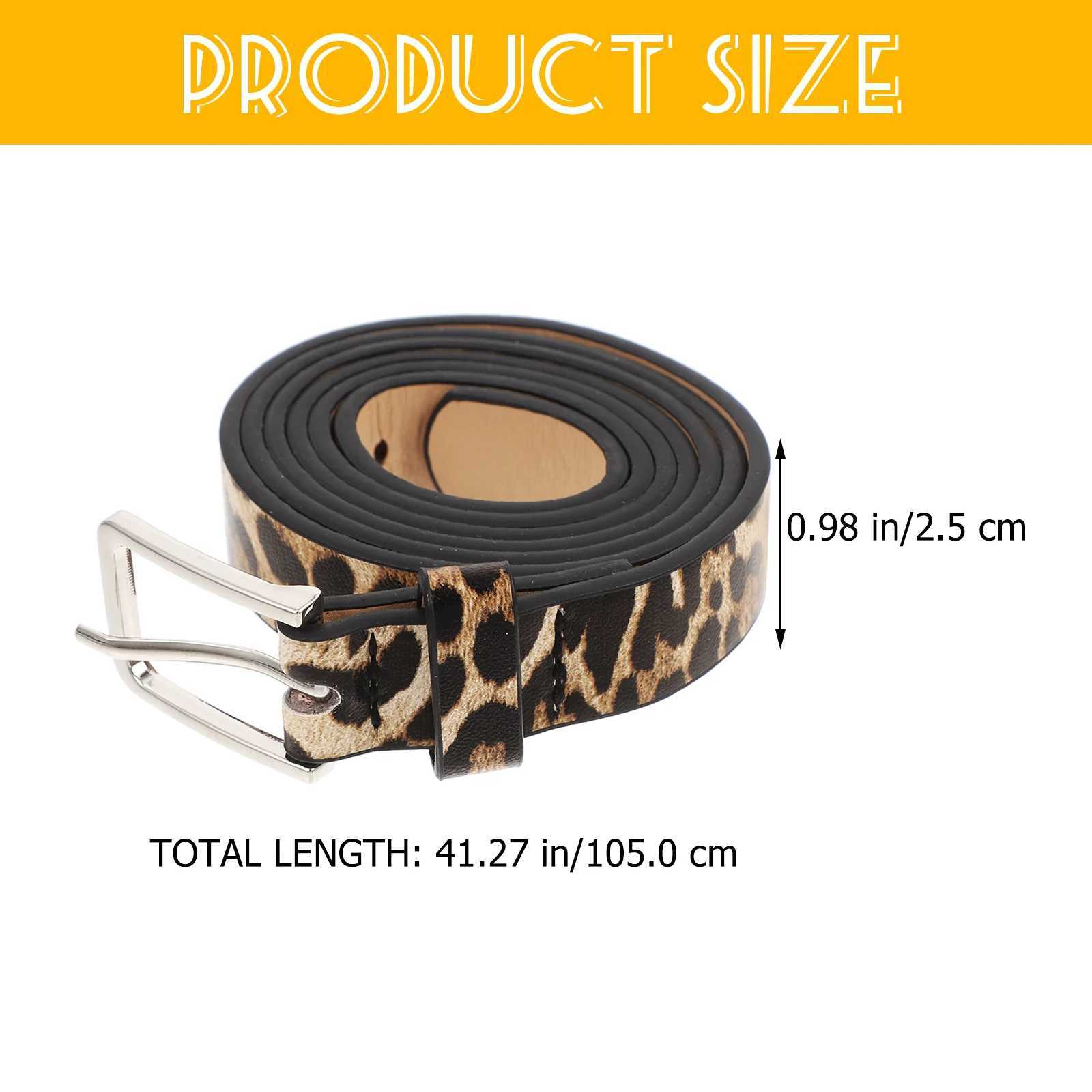 Boho Style PU Leopard Print Belt Women Dress Women Dress Custom Belt Girls Waist Thin Rope Waistbands Dress AccessoriesX240914