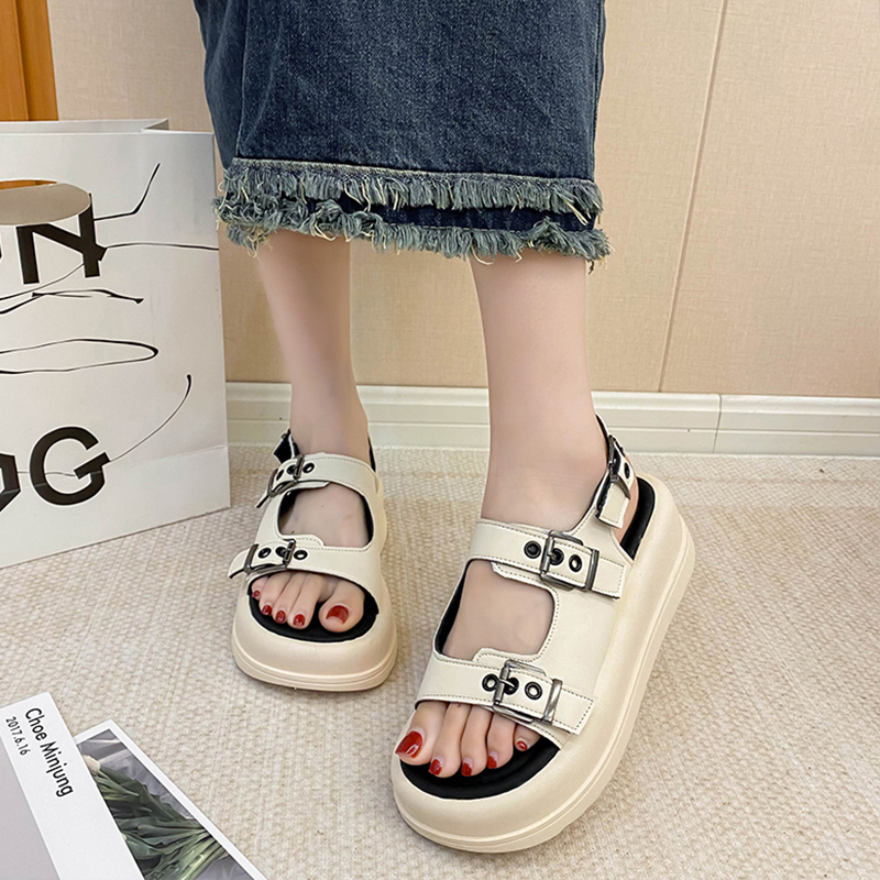 Summer 2023 Sale Of Women's Shoes Med All-Match Female Sandal Clogs Wedge New Medium Girls Fashion Gladiator Platform Sports Bea 66f5 ium