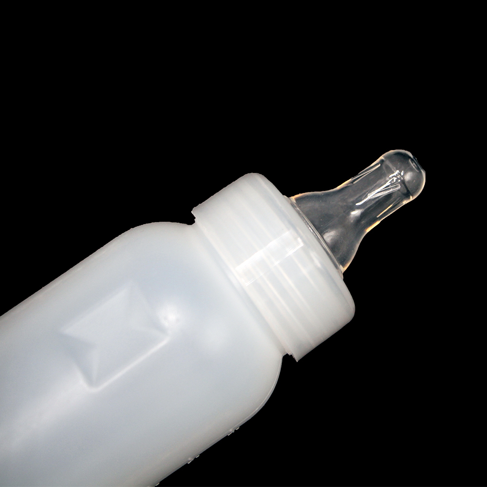 250ml Pig Goat Lamb Puppy Milking Bottle Nipple Drinker Plastic With Teat Graduation Snap-On For Weaning Small Animals 1PCS
