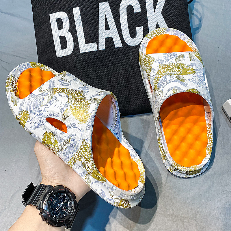 High Quality Summer Men's Outdoor New Home Slippers Indoor Designer Non Slip Soft Thick Bottom Sliders Beach Sandals