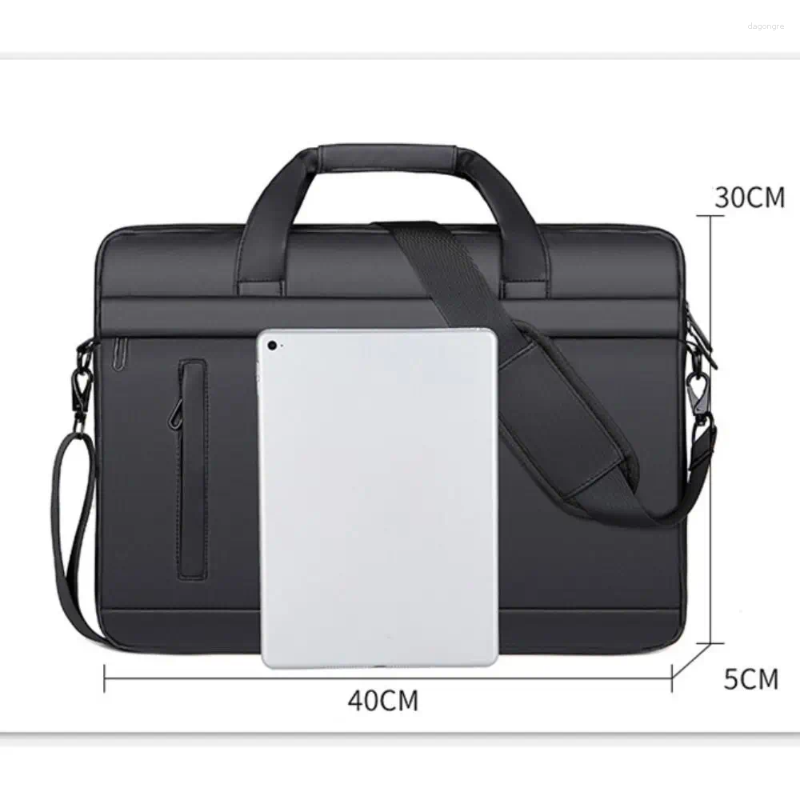 Briefcases Men Briefcase Bag Simple Business Shoulder Messenger Bags Waterproof Office Handbag 15 Inch Laptop