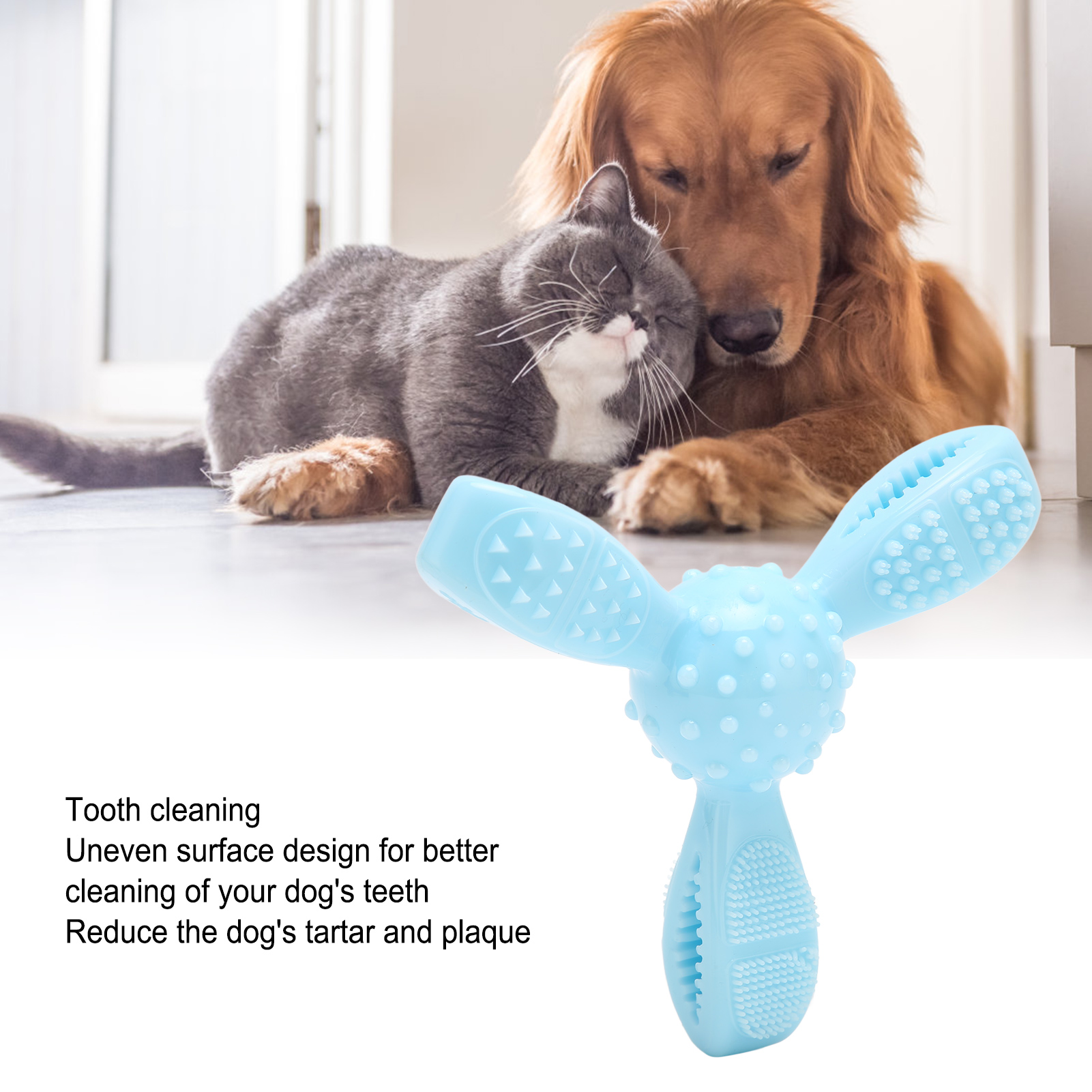 Washable Dog Chew Toy, Multifunctional, Bite Resistant, TPR, Pet, Teeth Cleaning, Gum Massage