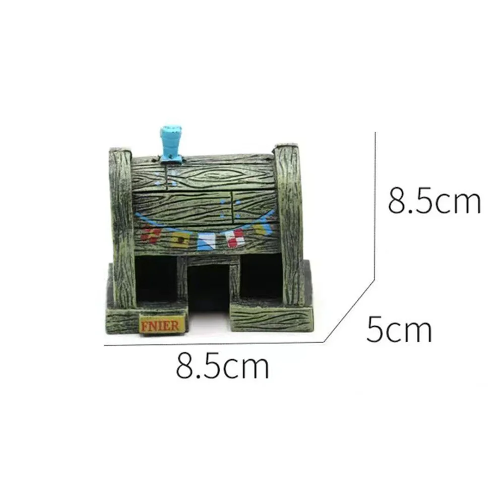 Cartoon Fish Tank Decoration Character Jewelry Simulation Resin Pineapple House Fish Tank Decoration Escape Rest Aquarium