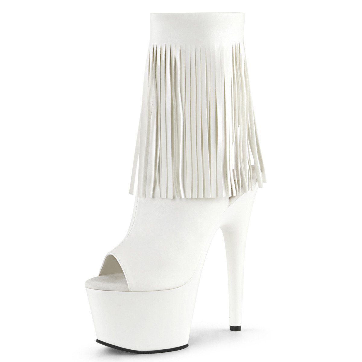 15cm Peep Toe Silver Fringe Strip Pole Dance Nightclub Gladiator 17cm Exotic Dancer Ankle Boots Catwalk Fashion Nightclub Stage