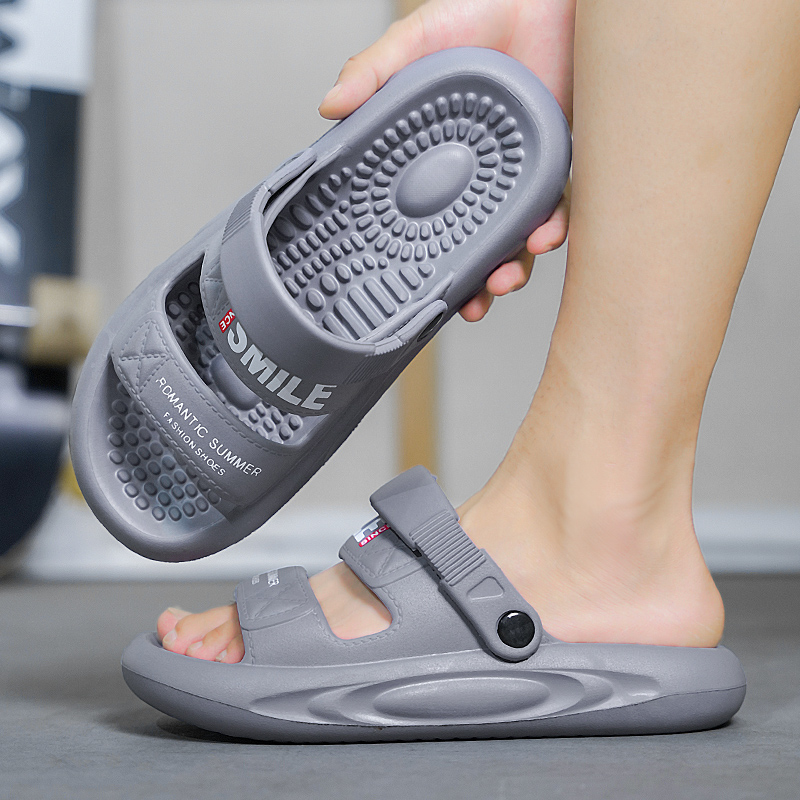 Men's Slippers Outdoor Sandals Beach Massage Comfortable Slides Thick Soft Clogs Water Shoes Men Casual Shoes Men Home Slippers