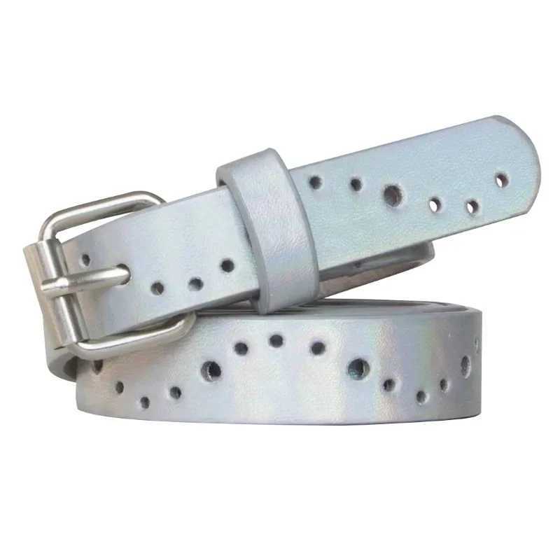 Punk Pink Color Waist Belts Women Jeans Buckle Adjustable Multicolor Waistband Heart Studded Belt Korean Fashion Y2k AccessoriesX240914