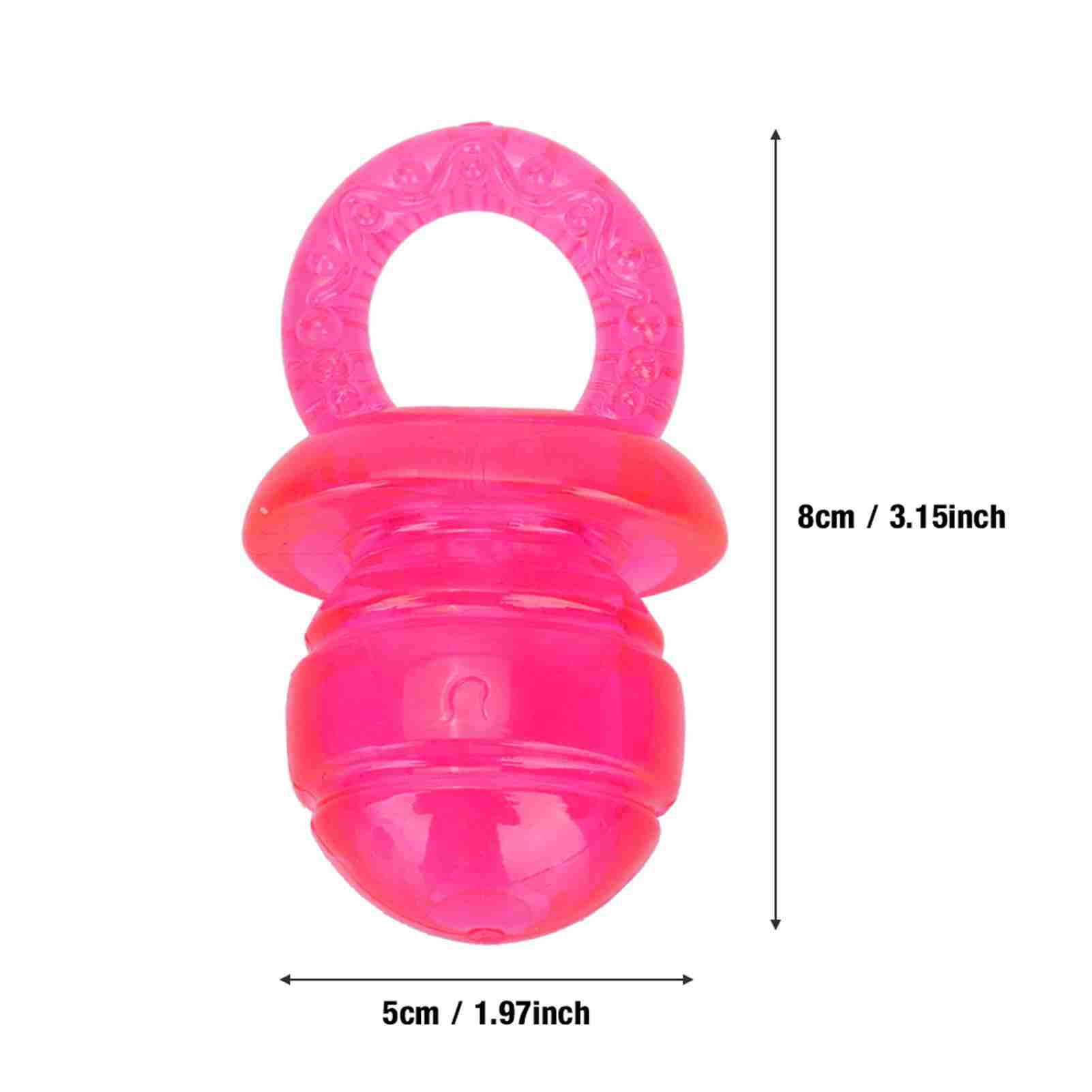 5 Pcs Pacifier Shaped Pet Dogs Teether Teething Sounding Interactive Chew Toy