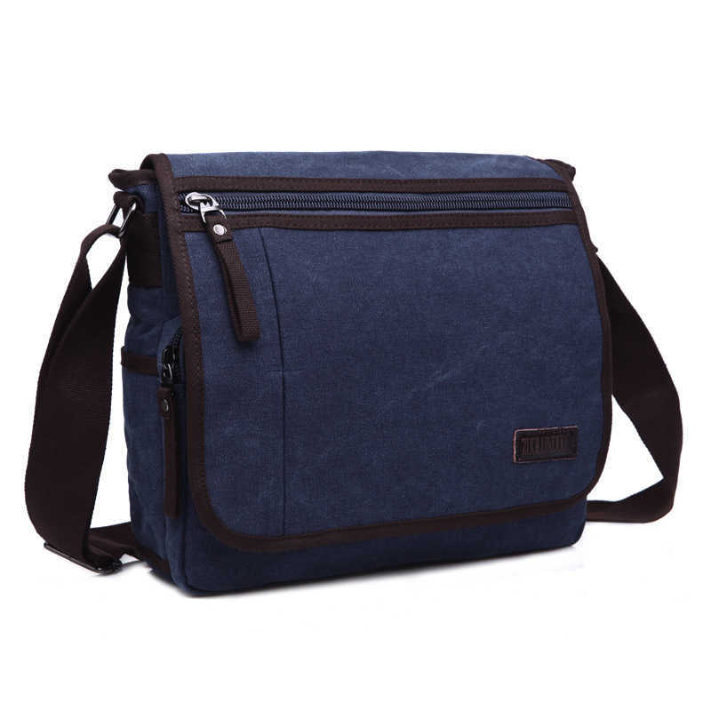 men's casual bag trend solid color men's canvas shoulder bag men's crossbody bag brand men's bag 240915