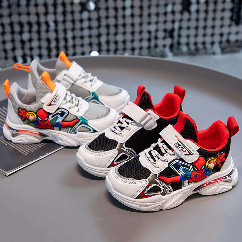 Boys' Sports Cartoon School Children's Mesh Breathable Running White Fashion Cool Shoes Sneaker Size 21-38