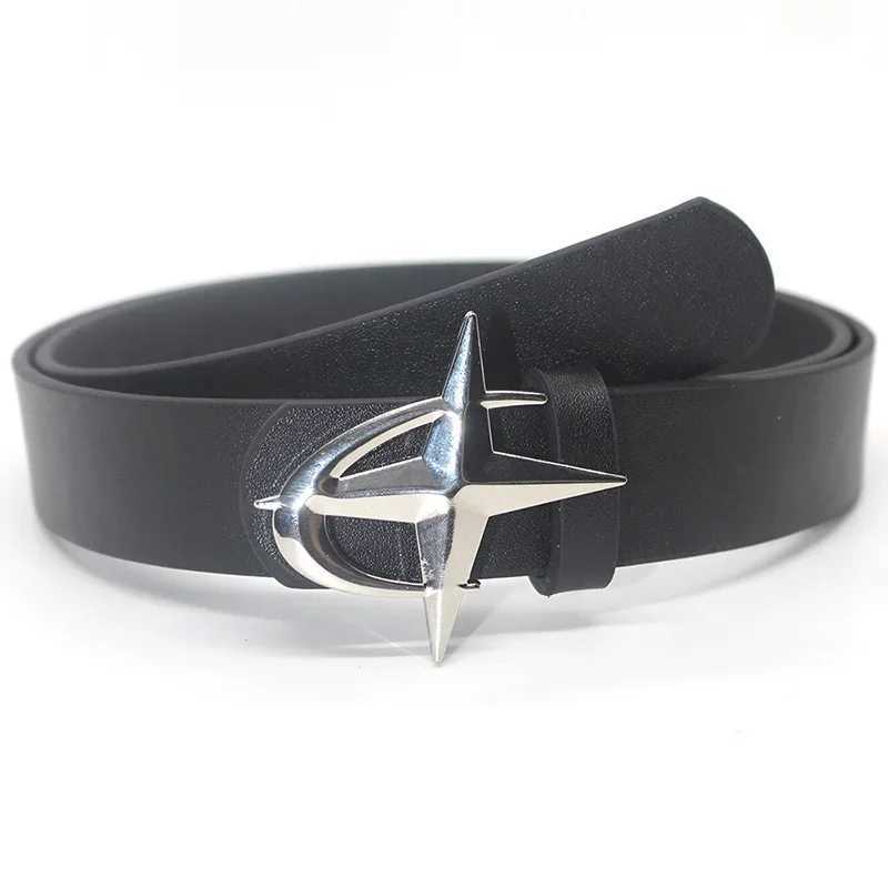 Y2k Star Faux Leather Belt for Women Punk Fashion Waist Strap Female Girl Jeans Dress Trouser Decorative Waistband AccessoriesX240914