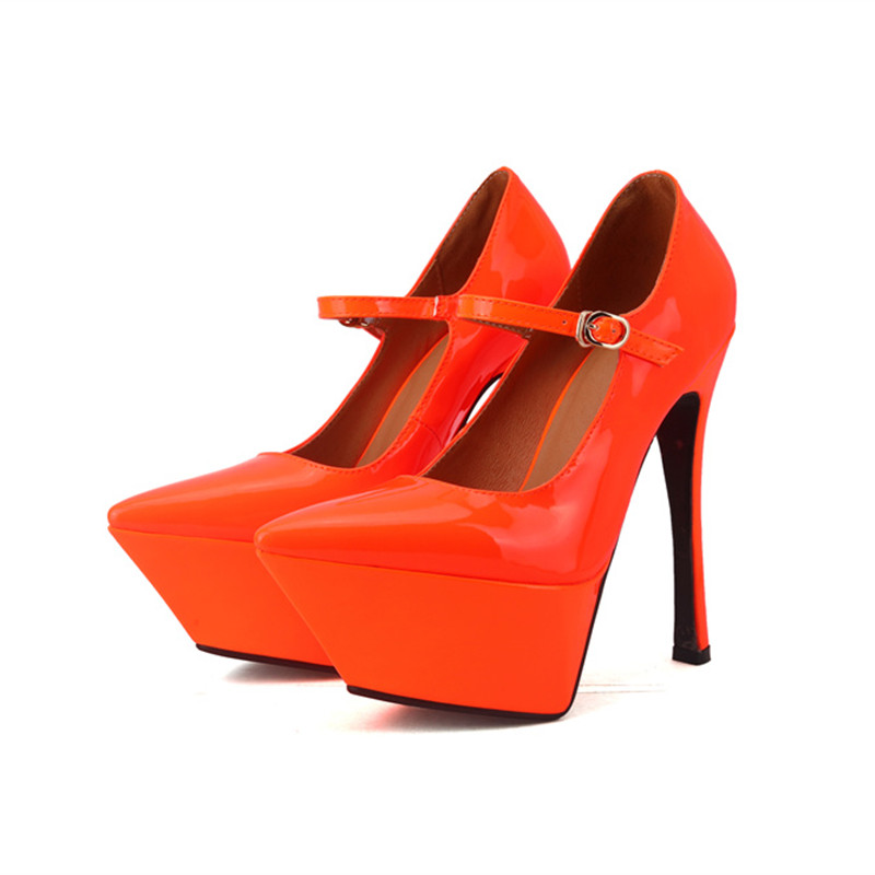 Brand Top Quality Sexy 15cm High Heels Black Red Dress Party Wedding Women's Shoes Designer 34-43 Large Runway Bridal Shoes