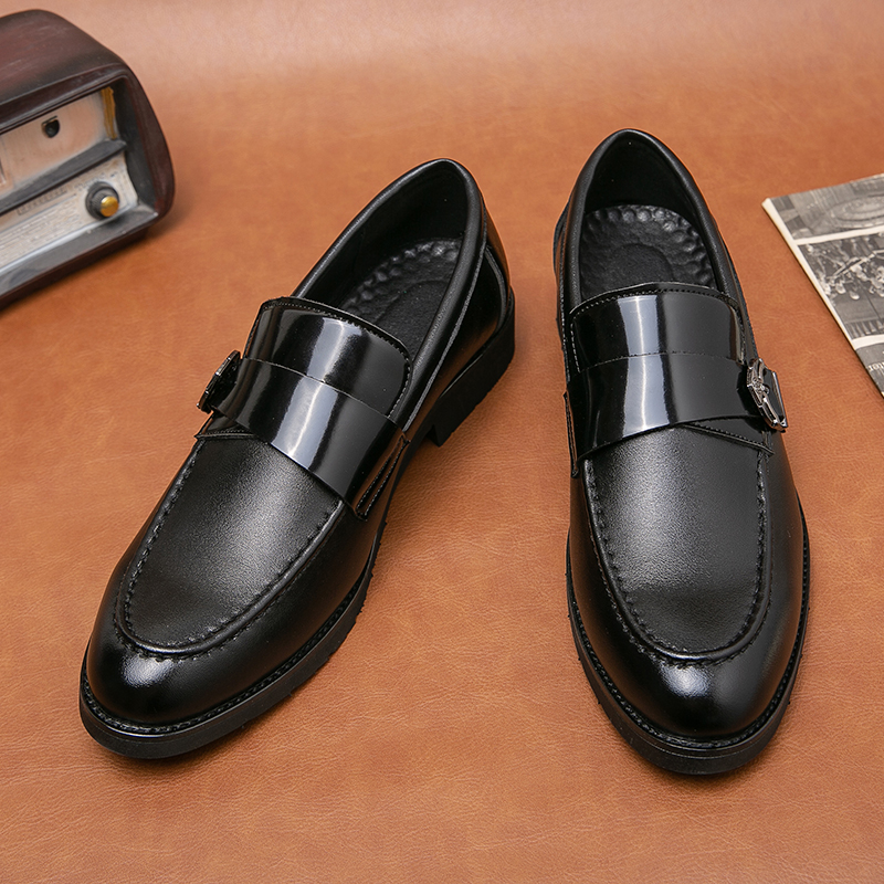 Italian 2023 Dress Men's Wedding Party High Quality Slip-on Leather Casual Loafers for Men Business Formal Designer Flat Shoes 6eb9
