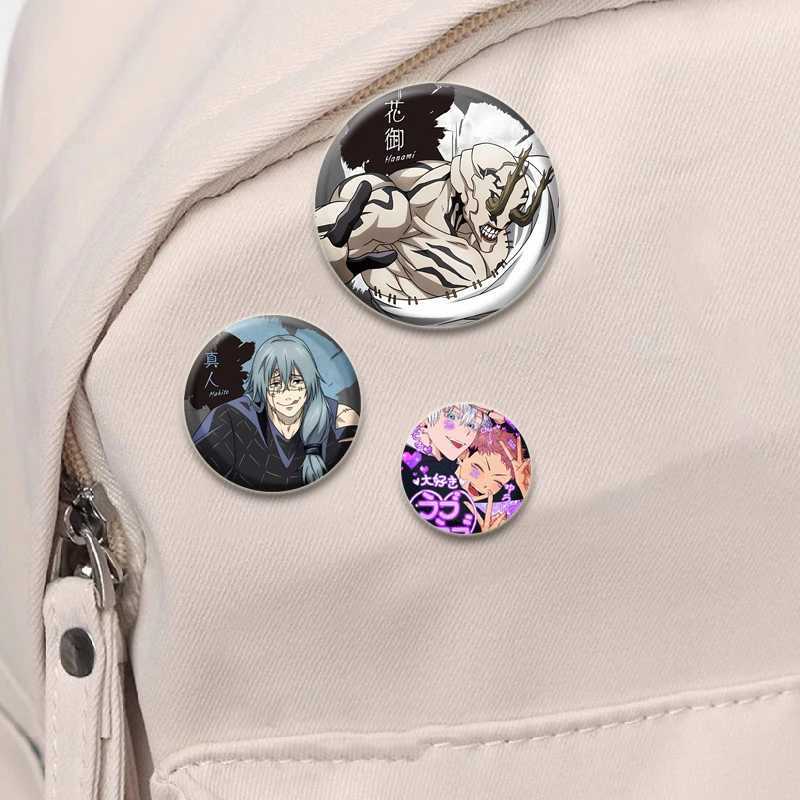 Satoru GojoItadori Yuji.Kugisaki NobaraFushiguro Megumi Badge Anime Cartoon Brooches Cute Enamel Pins for Backpack Clothes HatX240914