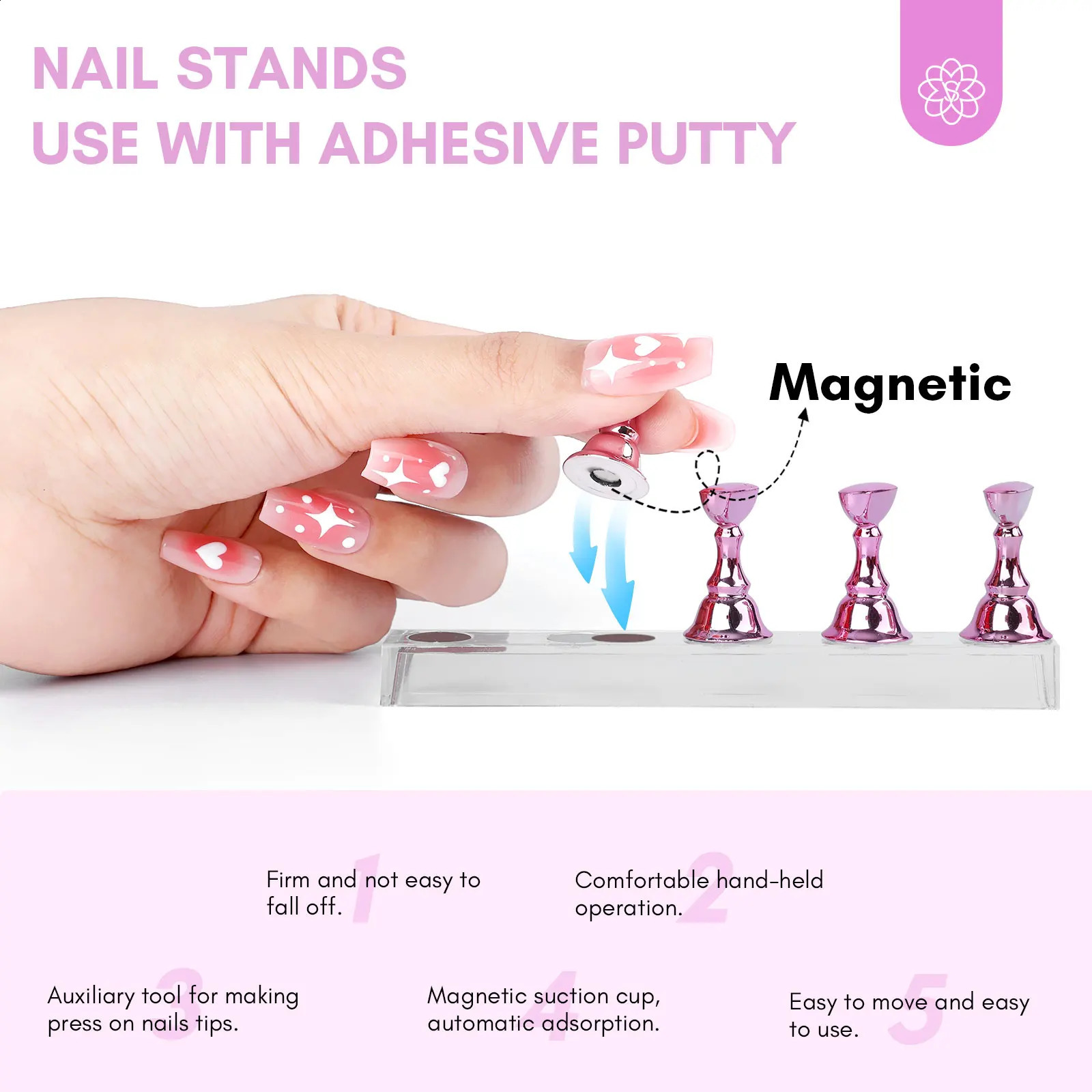 SAVILAND 500pcs Short False Nail Tips with Fast Dry Nail Glue False Nail Tips Gel Polish For Press On Nails Home Nail Art DIY 240914