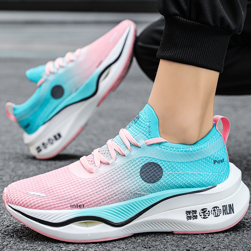 New Plate Carbon Running Men Co-branded Sneakers Women Soft Jogging New Sports Cushion Marathon Athletic Training Shoes fb0f a571