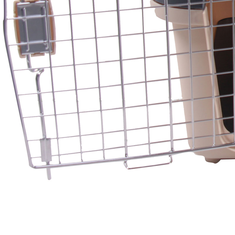 Wholesale Transport Dog Cats Carrier Portable Travel Pet Kennel Airline Travel Pet Cage Approved Hot Sale New Box Grey Solid